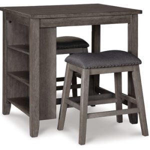 Caitbrook Counter Height Dining Table and Bar Stools (Set of 3)