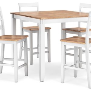 Gesthaven Counter Height Dining Table and 4 Barstools (Set of 5)
