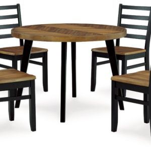Blondon Dining Table and 4 Chairs (Set of 5)