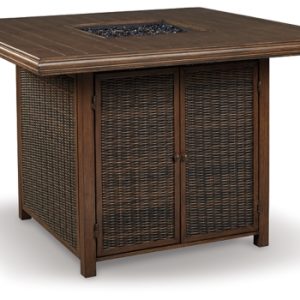 Paradise Trail Bar Table with Fire Pit