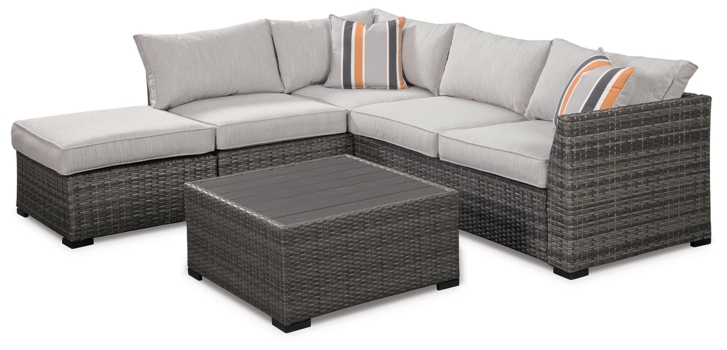 Cherry Point 4-piece Outdoor Sectional Set - Image 2
