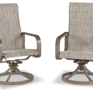 Beach Front Sling Swivel Chair (Set of 2)