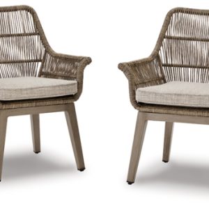 Beach Front Arm Chair with Cushion (Set of 2)