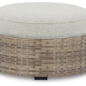 Calworth Outdoor Ottoman with Cushion