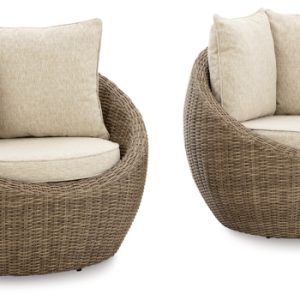 Danson Swivel Lounge with Cushion (Set of 2)