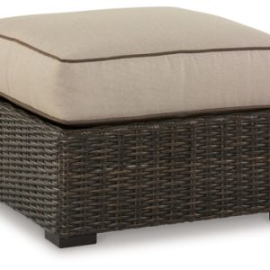 Coastline Bay Outdoor Ottoman with Cushion