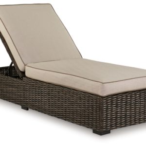 Coastline Bay Outdoor Chaise Lounge with Cushion