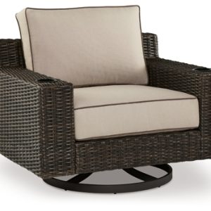 Coastline Bay Outdoor Swivel Lounge with Cushion