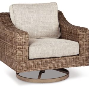 Beachcroft Outdoor Swivel Lounge with Cushion
