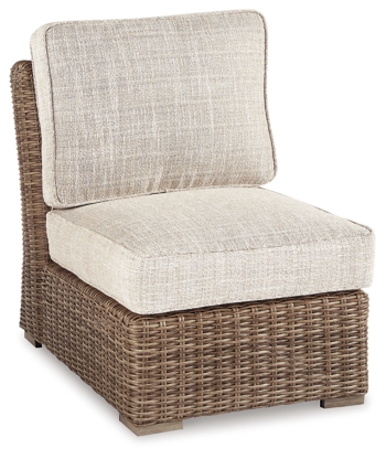 Beachcroft Outdoor Armless Chair with Cushion - Image 2