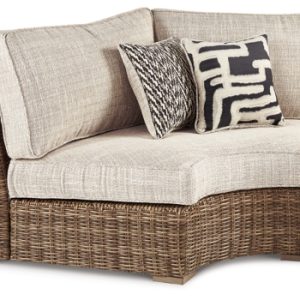 Beachcroft Outdoor Curved Corner Chair with Cushion